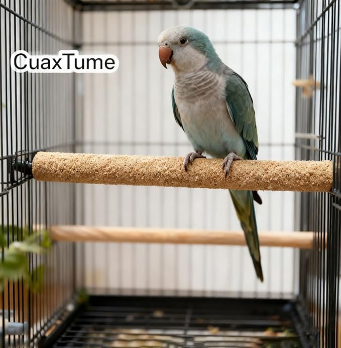 20-Pack Sanded Perch Covers for Parakeets - Bird Perchs Covers 7.5" L x 3/8" D Bird perches for Parakeets, Lovebirds, Parrotlets, Canaries and Other Small Birds (20pcs Small 7.5" L x 3/8" D)