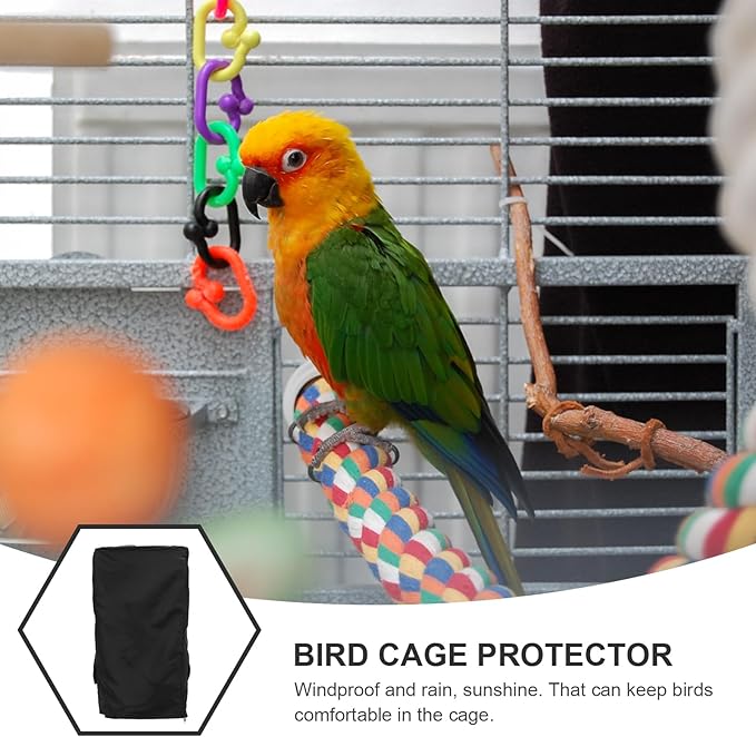 Bird Cage Cover Light Blocking Protector for Parrots Breathable High-Grade Windproof and Rainproof for Indoor Use