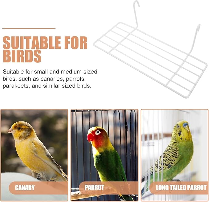 4 pcs Bird Perch Platforms Parakeet Cage Parrot Playstand Bird Supply Cage Accessories Budgie Cockatiel