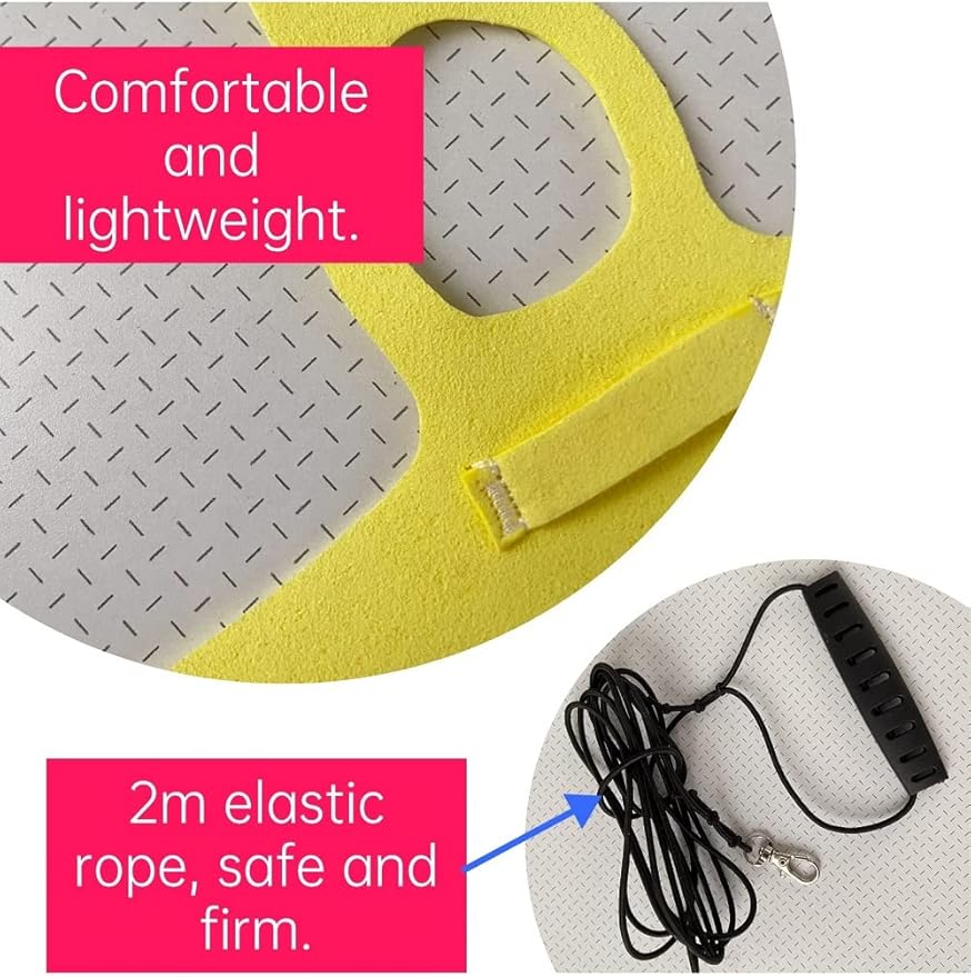 Bird Flight Harness Vest Parrot Flight Suit with Leash for Parakeets Cockatiels Conures Budgies, Bird Flying Clothes with Rope and Handle for Outdoor Activities Training (L,Yellow)
