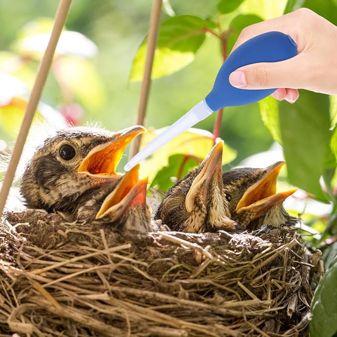 Ipetboom Young Birds Dropper - Baby Bird Puppy Kitten Kit Pigeon Weaner Bird Pacifier Device - Milk for Young Birds or Medicine for Sick Birds