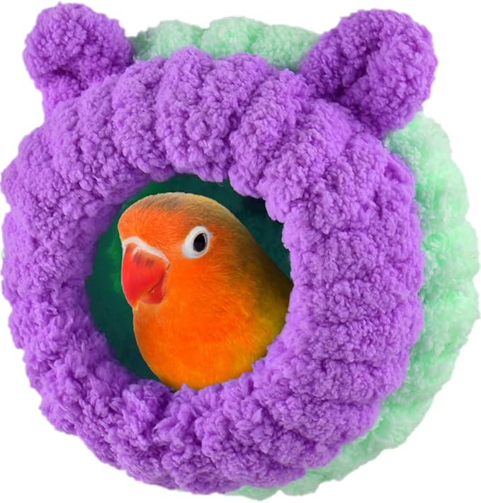 KATUMO Bird Nest, Conure Breeding Bed Parrotlet Snuggle Bed Lovebird Nest for Conure, Lovebird, Canary, Finch, Hamster (Less Than 5 inches Long)