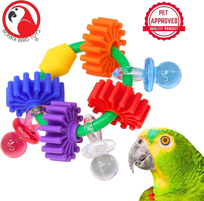 Bonka Bird Toys 3608 Gear Ring Foot Talon Bird Toy Conure African Grey