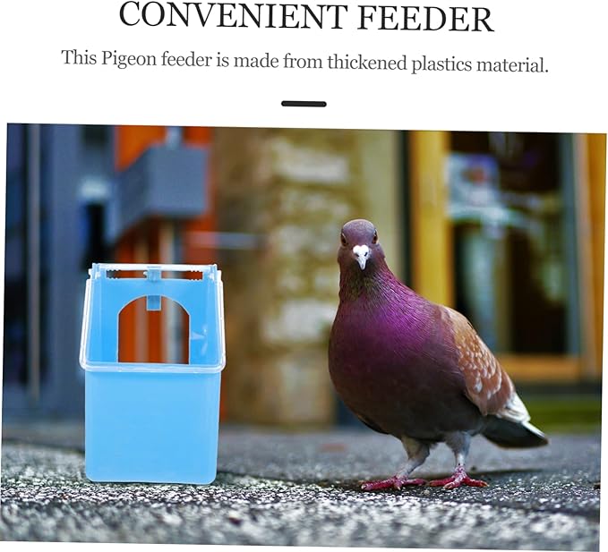 4pcs Multifunctional Hanging Pigeon Feeder Box Easy to Install Bird Cage Water Container for Pigeons Capacity Design for Convenient Feeding for Pet Shops and Bird Owners