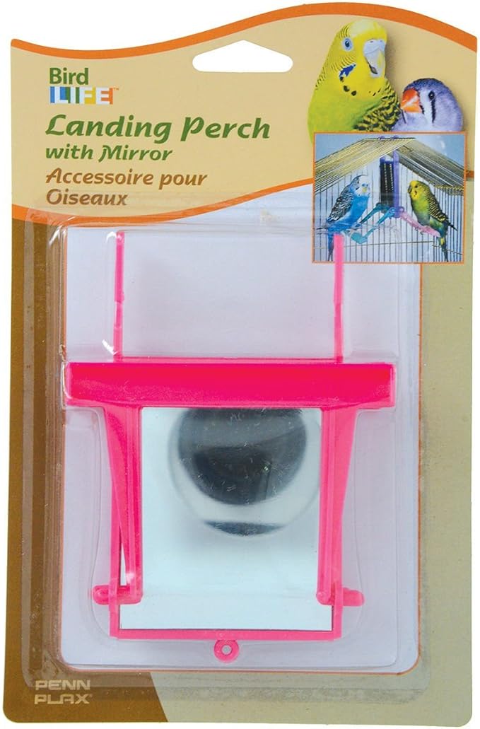 Penn-Plax 64559 Landing Perch with Mirror