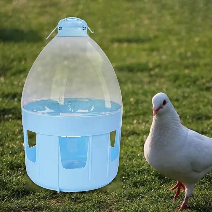 Pigeon Automatic Water Feeder, Pigeon Feeder Waterer, Accessories Automatic Bird Feeder Automatic Pigeon Waterer, for Quail Parakeet Outdoor, 8L