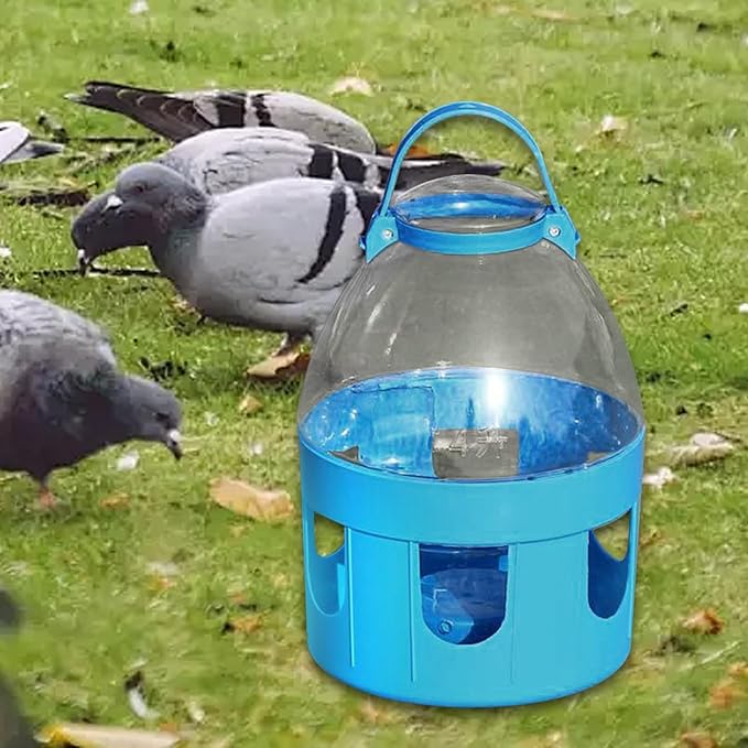 Bird Water Feeder Water Dispenser Convenient Hanging Feeding Tool Dove Drinker for Farm Cockatiels Pigeons Chick Pet Supplies, 4L