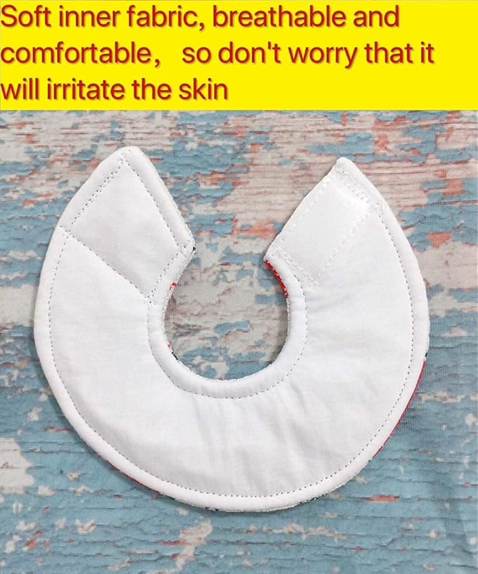 Bird Collars,Adjustable Recovery Collar Parrot Elizabeth Collar for Feather Plucking Feather Protector Shield with Soft Padded Cotton Neck Cone Anti-bite Anti-Licking Wound Healing (2M,Watermelon)