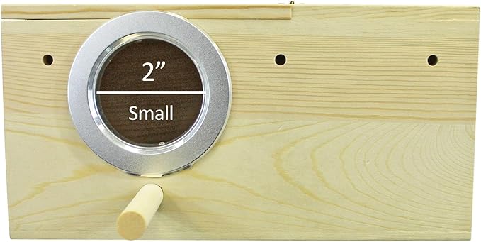 Sturdy Nest Box (M) - Cage Attachment, Hinged Lid, Perching Ledge - for Sugar Glider, Squirrel, Rat, Finch, Parakeet, Lovebird, Parrotlet, Lovebird, Canary, Cockatiel, Other Birds & Small Pets