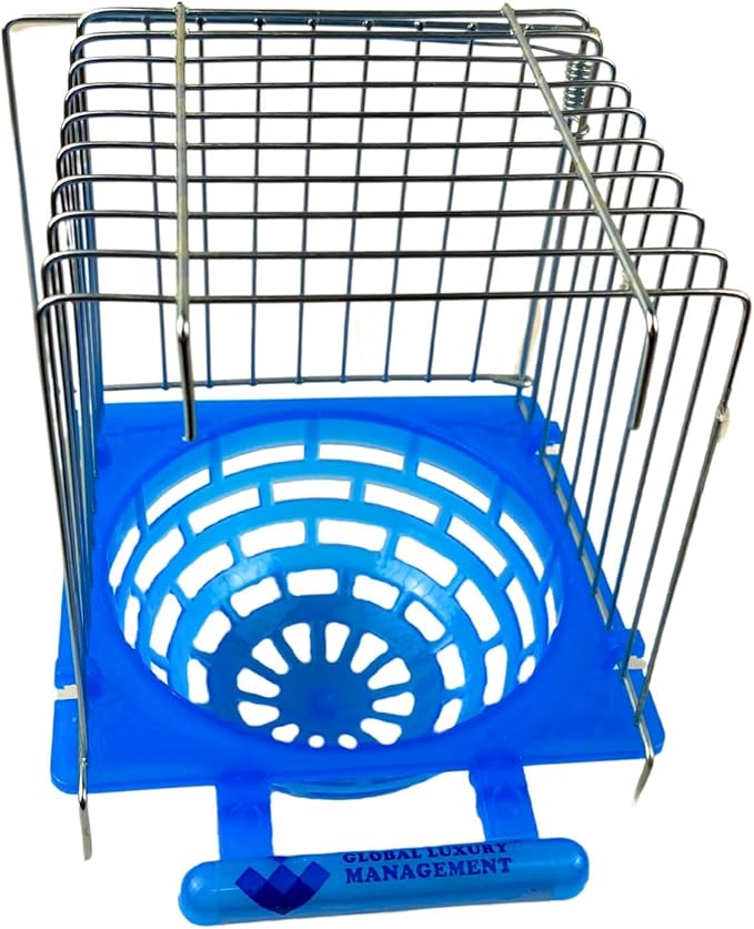 Bird Nest for Outside The Cage – Durable Stainless Steel Frame, Easy Installation, Stable Plastic Base, Nest Box Ideal for Finches, Canaries & Small Birds
