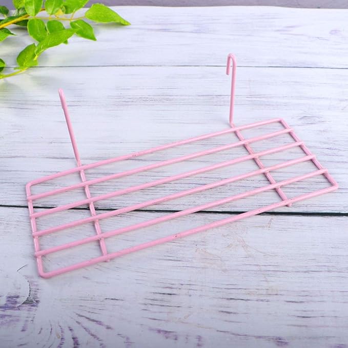 TEHAUX 1pc Iron Frame Shelf for Pet Parrots Sturdy Wall Decoration Hanging Hooks Easy to Install Iron Wall Shelf for Animal Perching and Display