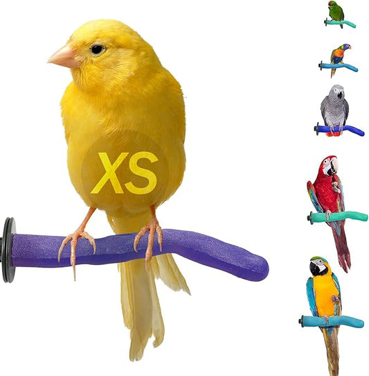 Sweet Feet & Beak Safety Pumice Bird Perch, X-Small 1/2" X 6", Lightweight Grinding Bird Perches for Cage - Bird Nail Trimming Perch for Healthy Beak & Feet - Multi-Size & Color Parrot Stand - Purple