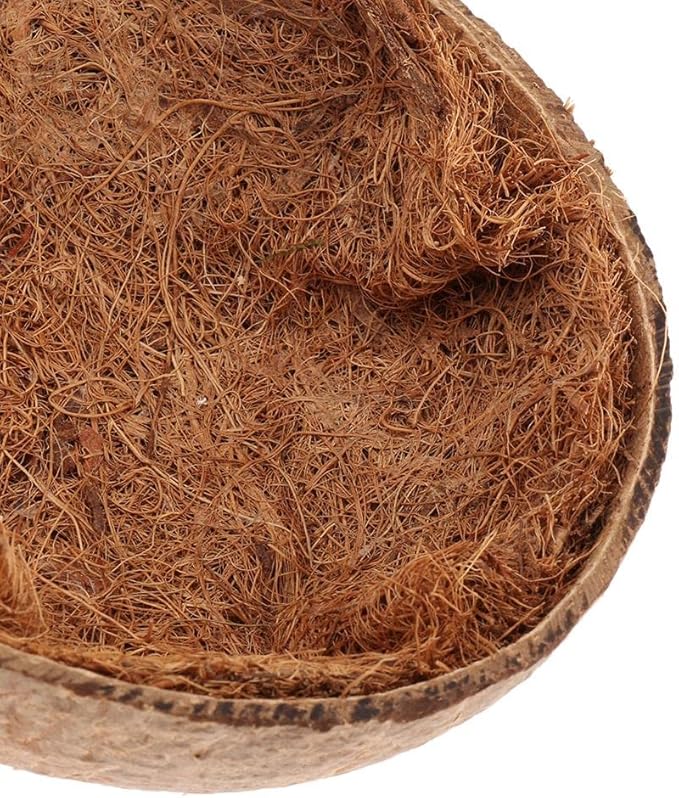 Friendly Coconut Shells Parrot Nest House Cage for Birds Parakeet Parrots Nest Decoration