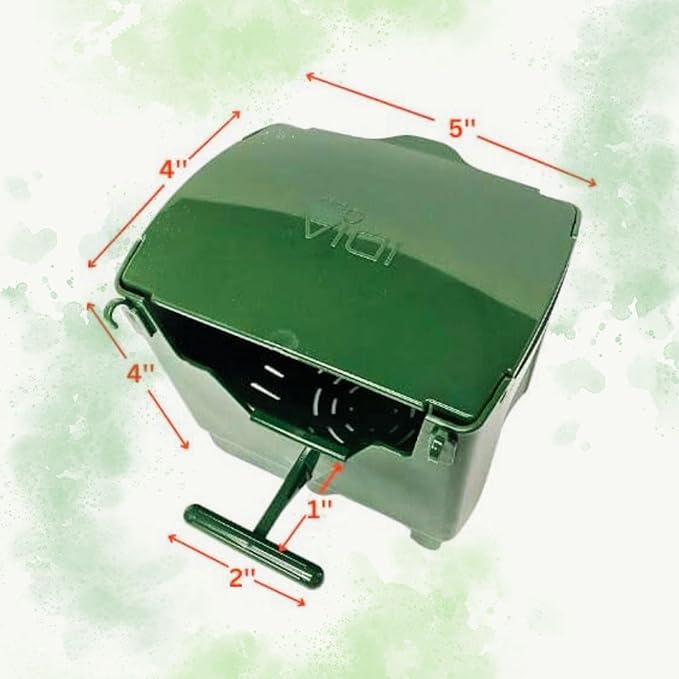 Plastic Finch Nest Box Idia - Ideal Nesting Shelter for Zebra Finches, Society, Star, and Exotic Finches – Durable Plastic, Easy Assembly, Ventilated Slats, Weather-Resistant