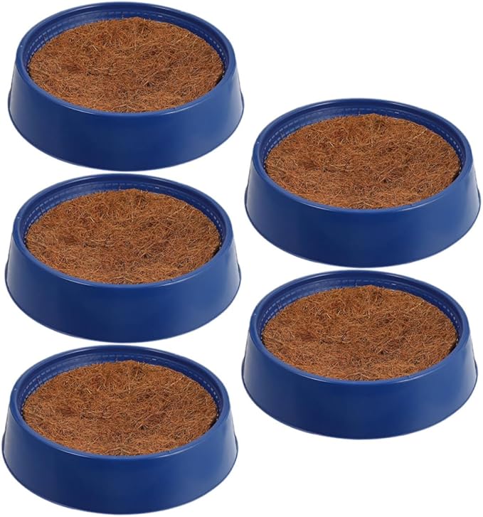 Reusable Pigeon Nesting Bowls with Nesting Pads 10.23X10.23X2.44In Durable Bird Cage Accessories for Breeding Hatching Indoor Outdoor Use