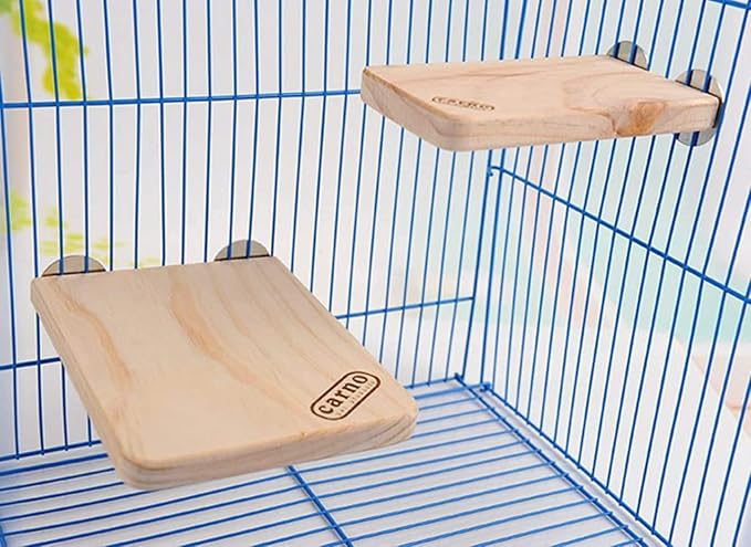 Litewoo Bird Wood Perch Platform Stand Shelf for Birds Budgie Parakeet Cockatiel Conure Cockatoo（Small）