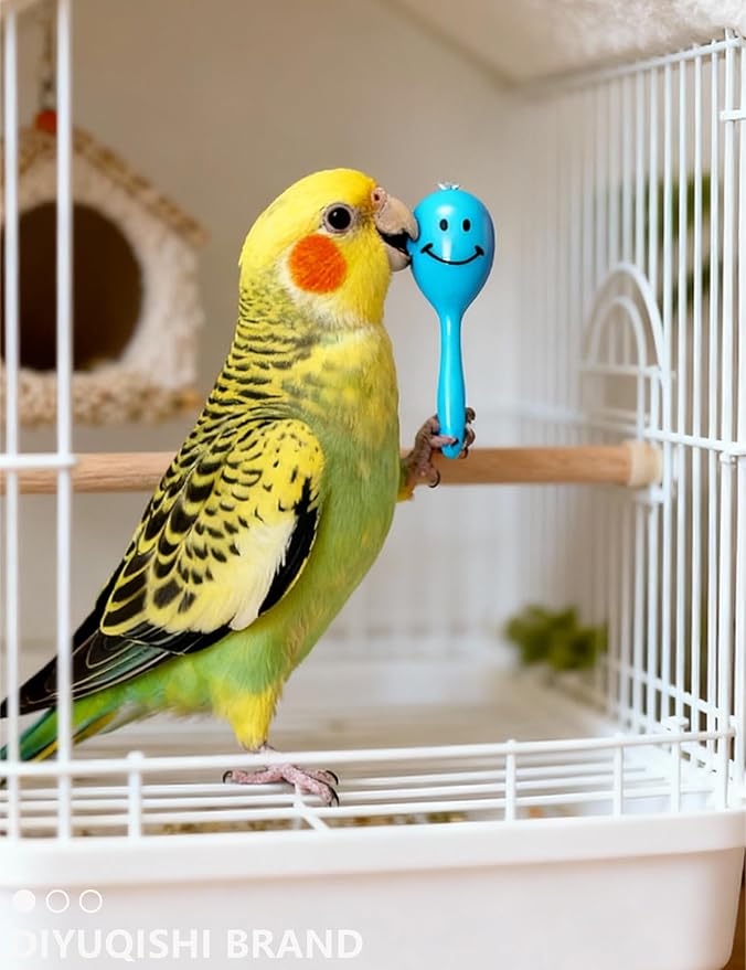 14-Piece Bird Toys Set for Parrots & Parakeets – Chew Balls with Bells, Woven & Rattle Toys (1.6'' - 2.8'')