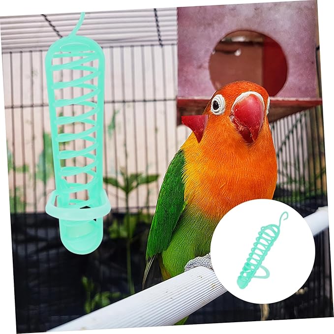 POPETPOP Bird Treat Holder-Parrot Food Fruits Basket Millet Feeding Cage Feeder for Parakeet,Cockatiel and Other Birds