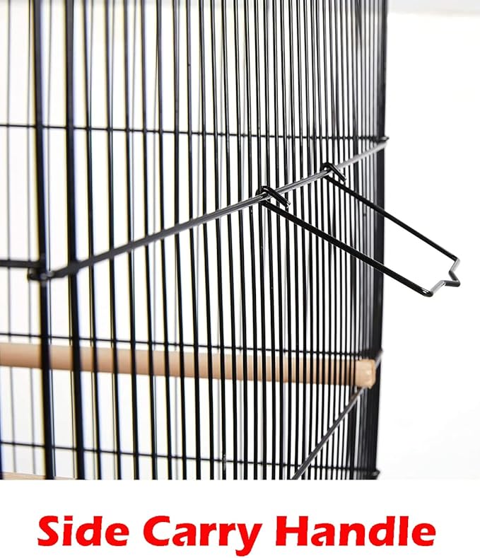 55" Extra Large Tight 3/8-Inch Bar Spacing Finch Parakeet Canary Cockatiel Breeder Breeding Flight Bird Cage with Removable Rolling Stand