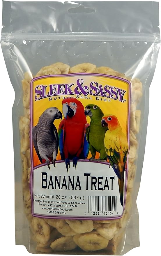 SLEEK & SASSY Banana Parrot Treat (20 oz.)