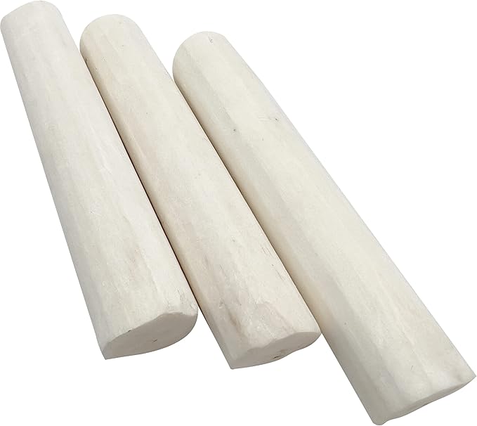 by M&M 5501 Natural Sola Log PK8 - Handcut Natural Sola Wood Logs, Lightweight Foraging Foot Toys, Chewable, Easy for Pets to Grab and Chew, Great for Small and Med Size Pet Birds