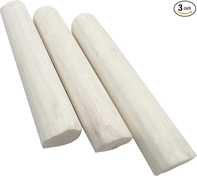 by M&M 5499 Natural Sola Log PK3 - Handcut Skinless Sola Wood Foot Toys, Lightweight Chewble Sticks, Natural, Easy for Birds to Manipulate with Beaks and Feet, Breaks Apart