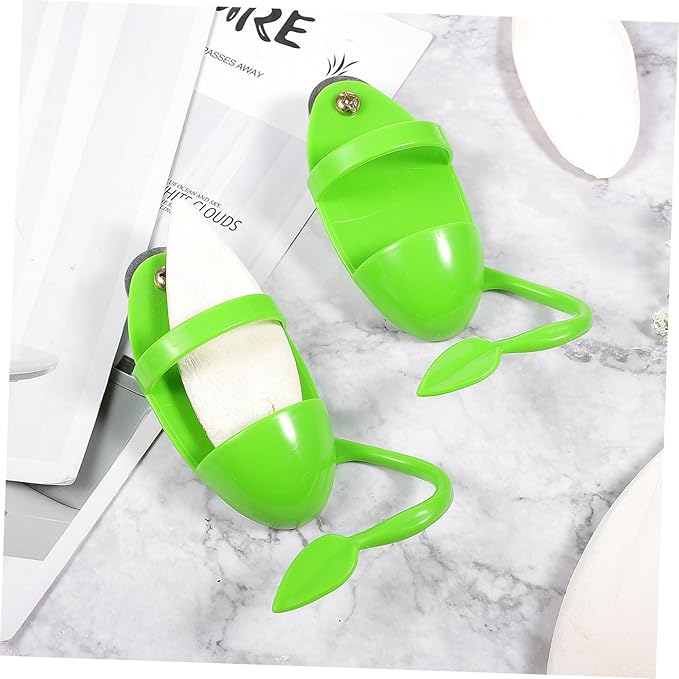 2pcs Bird Cuttlebone Holder with Perches Plastic Cuddle Bone Feeding Racks Parrot Cage Stands Accessories for Cockatiels Parakeets Finches Green