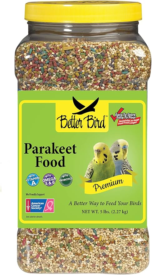 Better Bird, Premium Parakeet Food, 5 lb Jar
