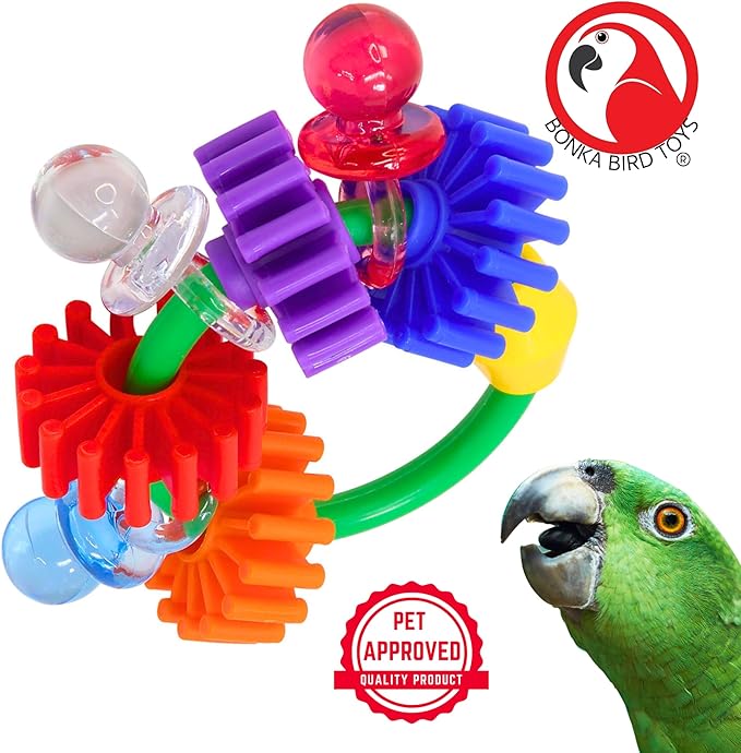 Bonka Bird Toys 3608 Gear Ring Foot Talon Bird Toy Conure African Grey