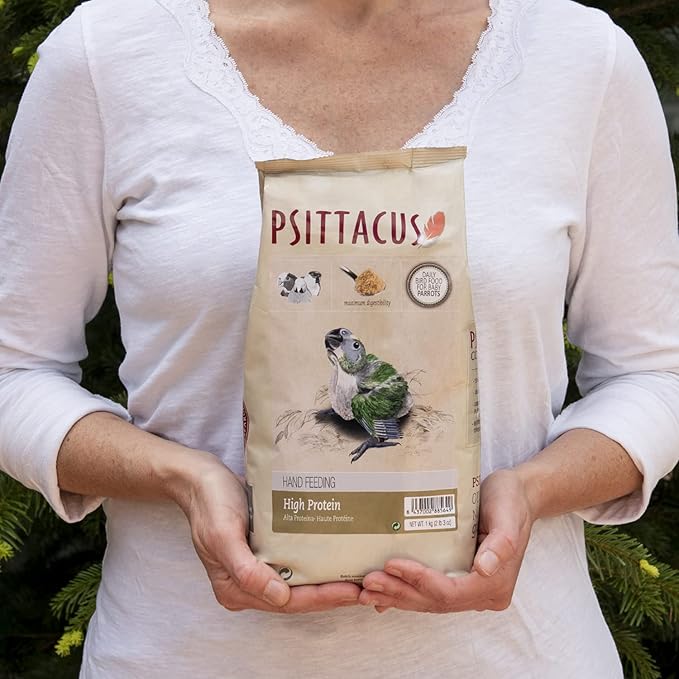 Psittacus High Protein Hand-Feeding Formula 2.2 lb | Diet for Baby Amazons, Cockatoos and Ringneck Parrots | Premium Food for Birds, 100% no-GMO