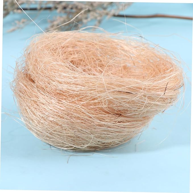 MERRYHAPY 6pcs Thread Chicken Nest Decor Artificial Chicken Coop Ornament for Easter Party Home Decoration DIY Micro-Landscape and Photography Props