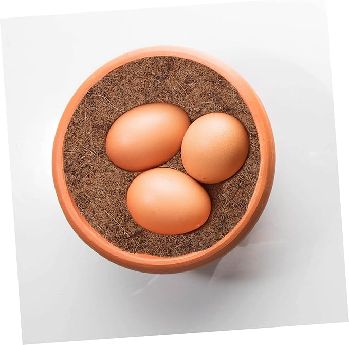 Sosoport 12pcs Coconut Bird Nesting Pad Pigeon Egg Mat Bird Eggs Mat Breeding Accessory Breathable and Washable
