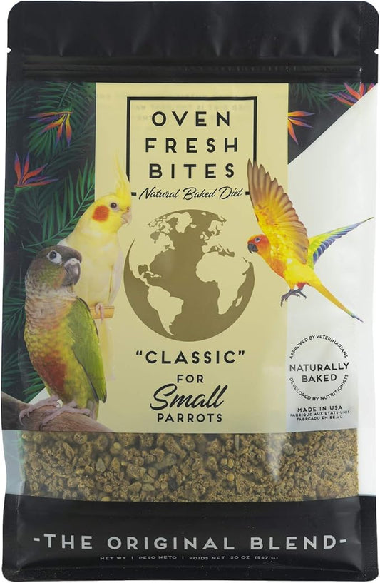 Oven Fresh Bites Baked Avian Diet - Small Parrot - 20 oz. bag