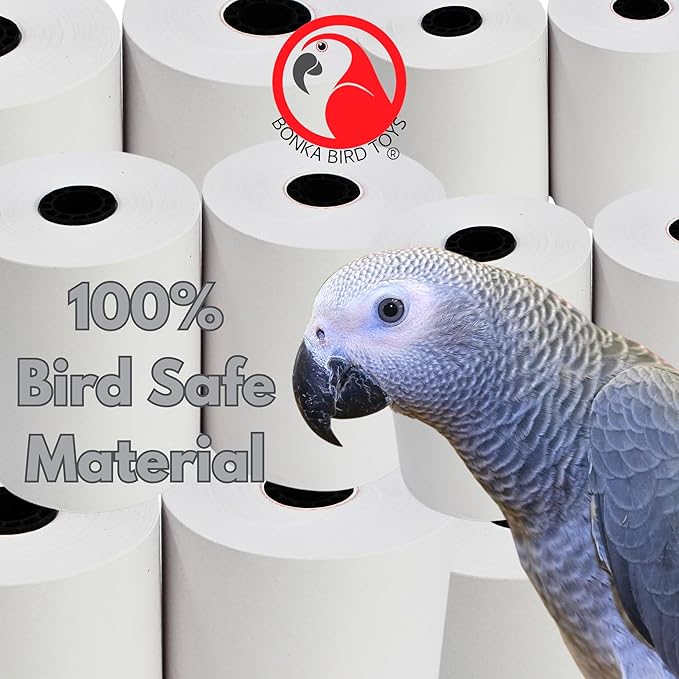 Bonka Bird Toys 3135 Pk2 Large Shredmaster Refill for Birds, 3" Tall x 2.25" Wide, 100% Bird-Safe Materials, Designed for Large Shredmaster Toy, Ideal for Medium to Large Birds