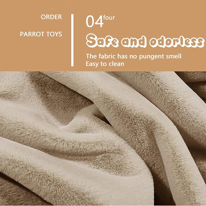 Corner Fleece Bird Blanket,Cuddle Nest Hanging Toy,Bird Comfort Corner Assorted Colors, Parrot Cage Snuggle Hut Warm Bird Nest House Bed Hanging Hammock Toy, for Parakeet Cockatiel Lovebirds Khaki L…