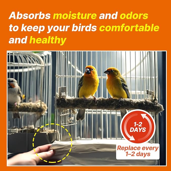 TORTO9 Cage Liner Sheets for Birds – 120 Pack, 31 x 21.5 in, 5.5 lb | Acid-Free & Non-Toxic Paper | Safe Pet Bedding, Craft Supply, Packing & Shipping Use
