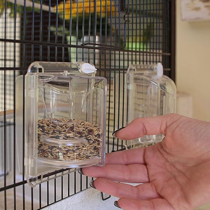 Ferplast Ferplast Bird Cage Canaries Cage Canto Exotic Bird Cage, Reproduction Breeding Cage with Partition and Accessories, 71 x 38 xh 60.5 cm.
