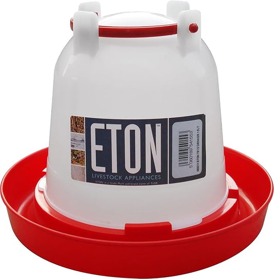 Eton Plastic Poultry Drinker in 4 Sizes 1.5lit, 3lit, 6lit, 12lit (1.5 Litre)