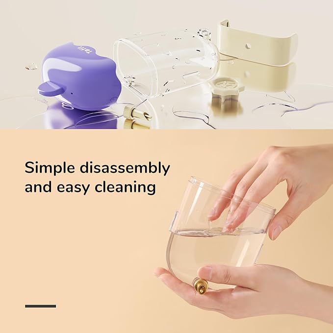 Leak-Proof & Chew-Proof Hanging Water Dispenser No Drip for Birds, Chinchillas, Guinea Pigs, Ferrets, Rats, Rabbits, Bunnies, Parrots, Squirrels, and Other Small Animals - Beige, 12oz