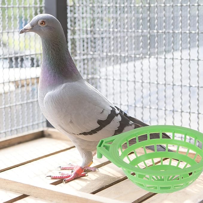 Mipcase Home or Pet Bird's Store Use Easy Install Bird Nest Basin Durable Plastic for Pigeon Nesting Material