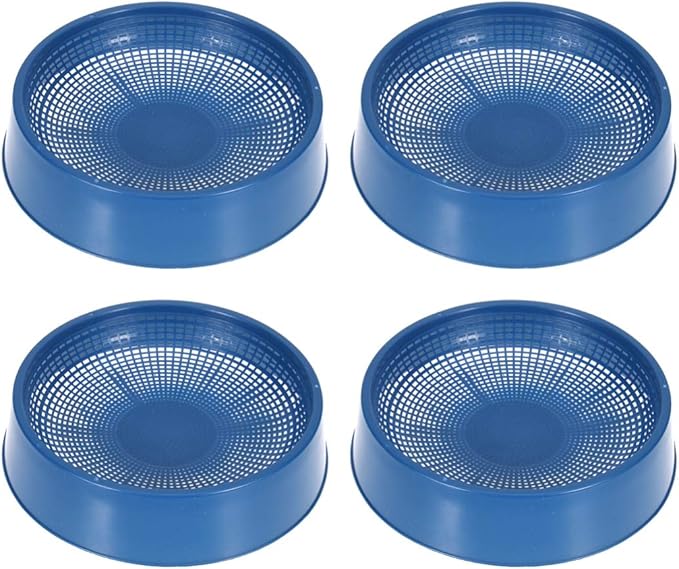 POPETPOP Plastic Pigeon Nest 4-Pack Round Bird Nesting Bowls for Small Birds Indoor Outdoor Breeding Hatching Box Cage Accessories