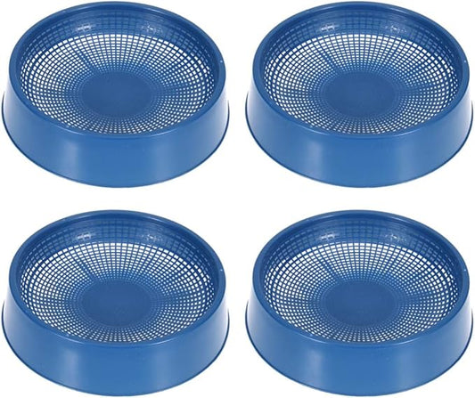 POPETPOP Plastic Pigeon Nest 4-Pack Round Bird Nesting Bowls for Small Birds Indoor Outdoor Breeding Hatching Box Cage Accessories