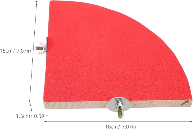 Bird Perch Stand Toy, Wood Parrot Stand Platform, Bird Cage Accessories Exercise Toys for Pet Parrot Cockatiels Lovebirds (Random Color, 7.1 Inch)