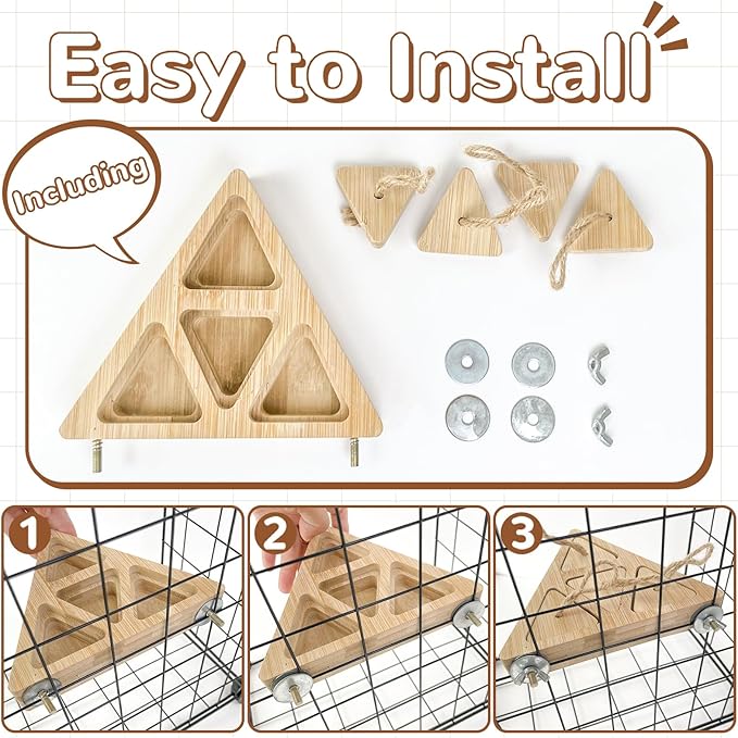 FlidRunest Wooden Bird Foraging Feeder, Interactive Foraging Toys for Parrots, Parrot Chewing Toy, Bird Perches Stand for Parrots, Cockatoo, African Grey, Macaws, Amazon