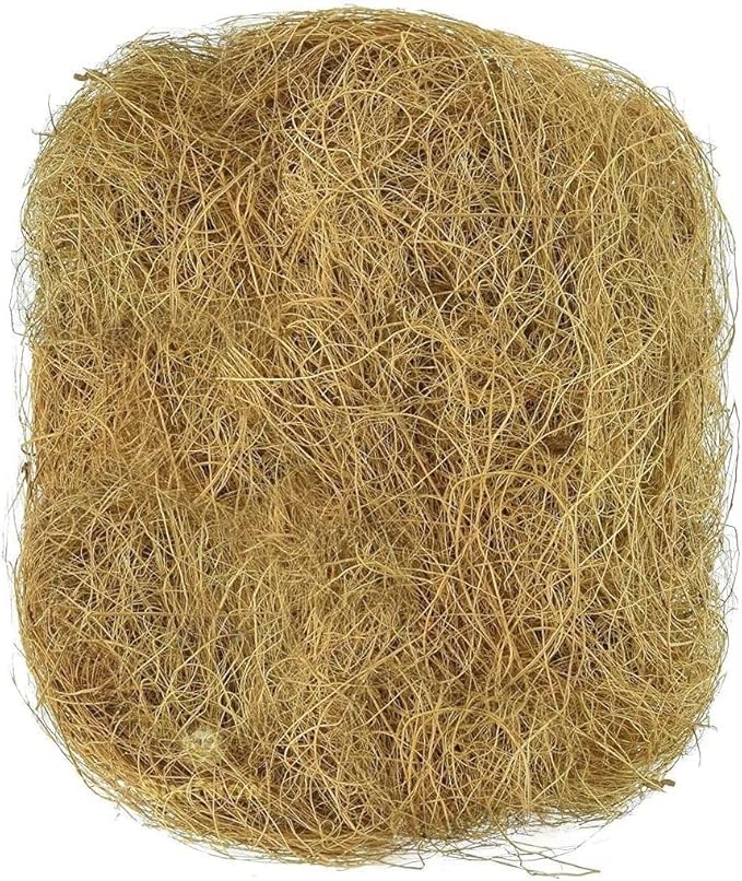 SunGrow Finch Coconut Fiber, Loose Bedding Substrate for Birds Nest Cages, Nesting Material for Budgie Hummingbird Canary Parakeet, 1.5 oz