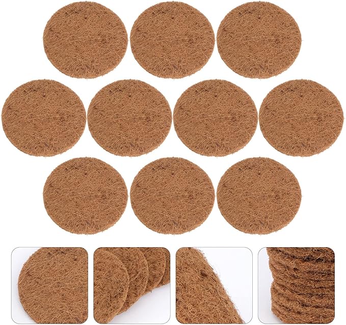 POPETPOP Bird Nesting Pad - 10pcs Chicken Nesting Pads Natural Fiber Nesting Liners Pigeon Breeding Eggs Mat for Birds Chicken Nesting Pads for Chicken Coop