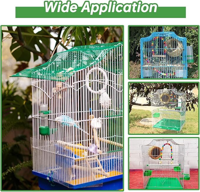 Bird Water Dispenser for Cage, 4pcs Water Bowl 140ml Automatic No Mess Gravity Feeder Watering Supplies for Pet Parrot, Parakeets, Cockatiel, Budgie Lovebirds and Other Birds