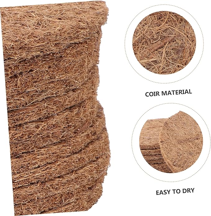 Sosoport 12pcs Coconut Bird Nesting Pad Pigeon Egg Mat Bird Eggs Mat Breeding Accessory Breathable and Washable