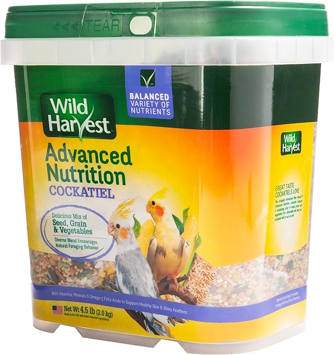 Wild Harvest WH-83541 Wild Harvest Advanced Nutrition Diet for Cockatiels, 4.5-Pound