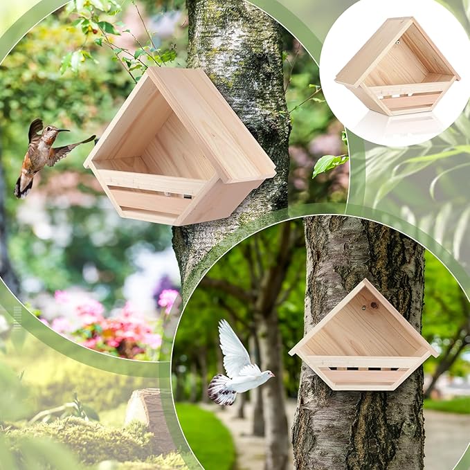 DoubleFill Cedar Dove Nesting Box Dove House Nest for Bird Pigeon Outside Doves Nesting and Roosting Platform Garden Decoration